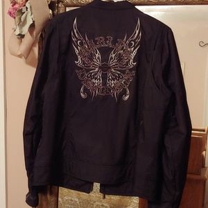 Harley Davidson Black Nylon Jacket